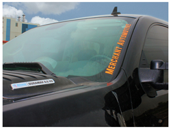 21x1.5 sticker on truck